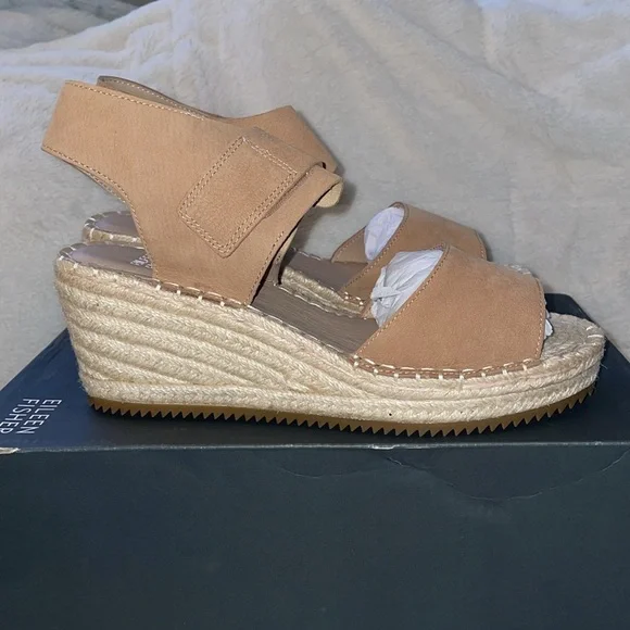 NWT Eileen Fisher Weslia Espadrille Wedge Sandal - Picture 8 of 14